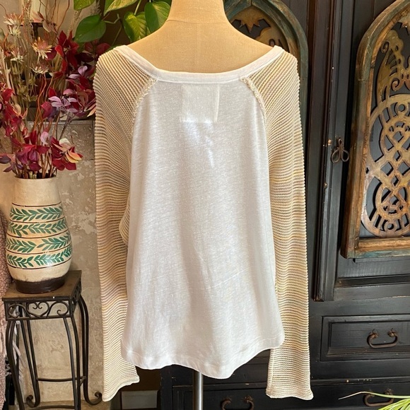 Free People Ragtime Raglan Embroidered Horse Dolman Sleeve top - Picture 7 of 14